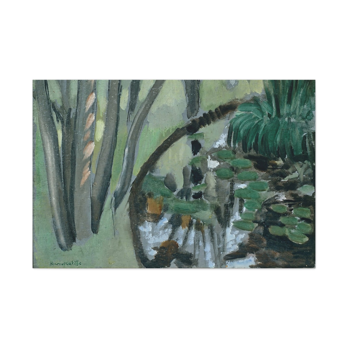 Le ruisseau, Maintenon (1918) by Henri Matisse / Reproduction Fine Art sur Toile / Flanc Large Epaisseur 3.2 cm - 1.25 inch