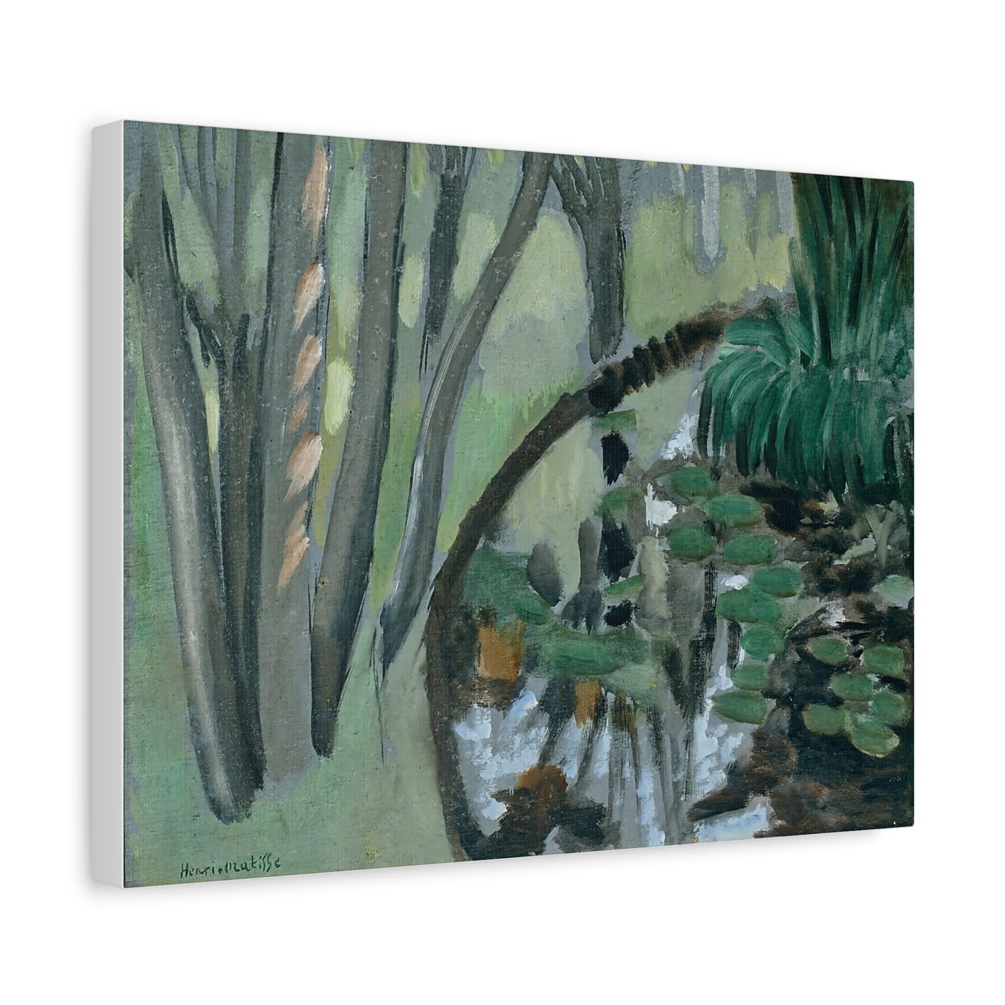 Le ruisseau, Maintenon (1918) by Henri Matisse / Reproduction Fine Art sur Toile / Flanc Large Epaisseur 3.2 cm - 1.25 inch