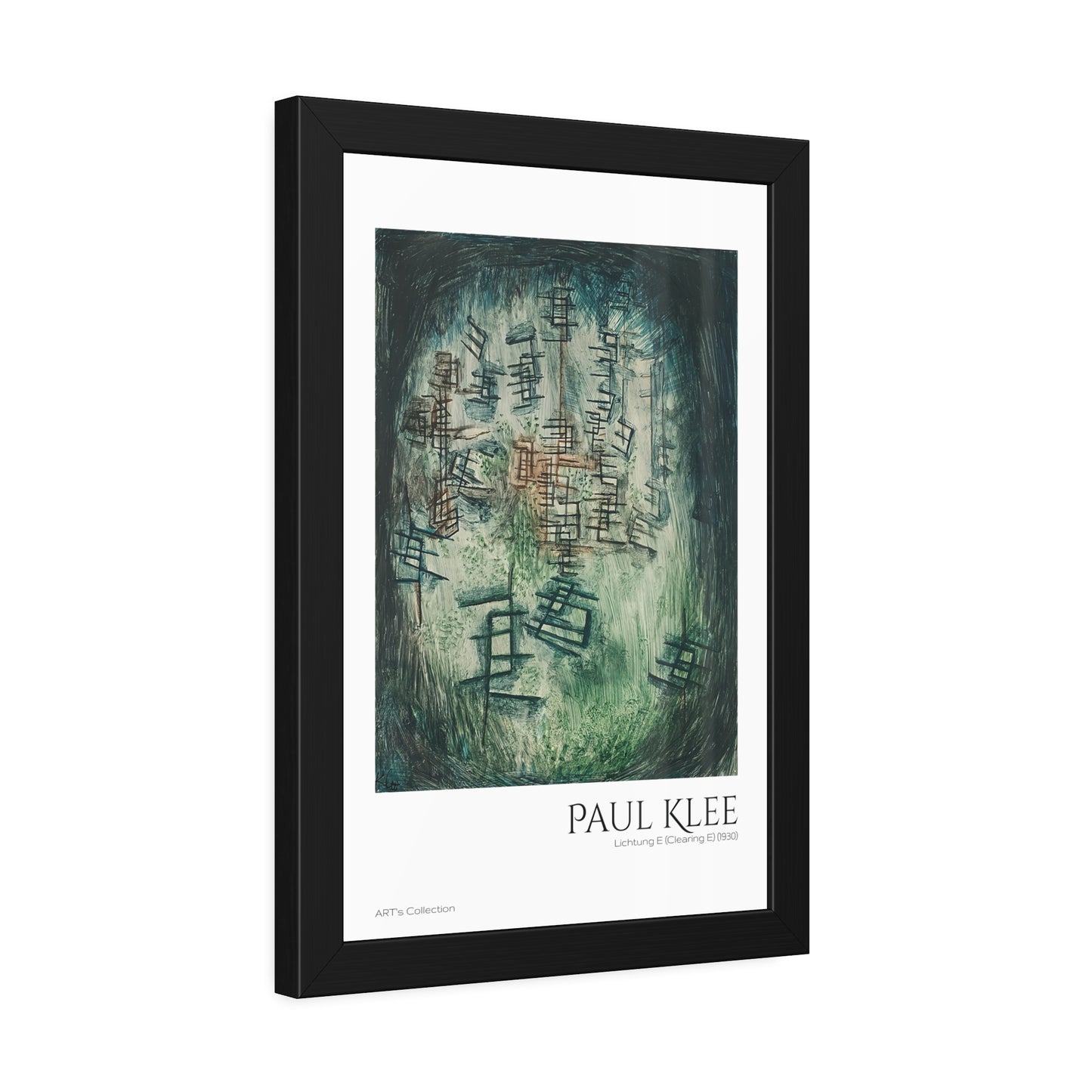 Lichtung E (Clearing E) (1930) by Paul Klee / Affiche Encadrée série ART's Collection