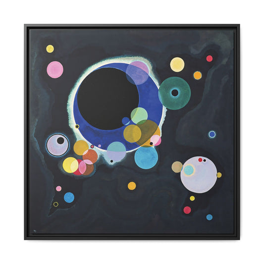 Several Circles (1926) by Wassily Kandinsky / Toile encadrée sur caisse américaine