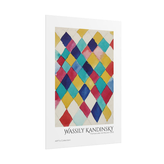 Farbstudie mit Rauten (1913) by Wassily Kandinsky / Affiche imprimée - Série ART's Collection