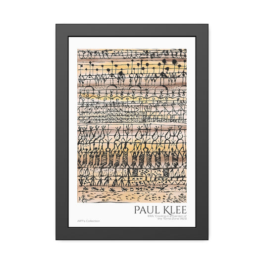 ERA. Cooling in a Garden of the Torrid Zone (1923) by Paul Klee / Affiche Encadrée série ART's Collection