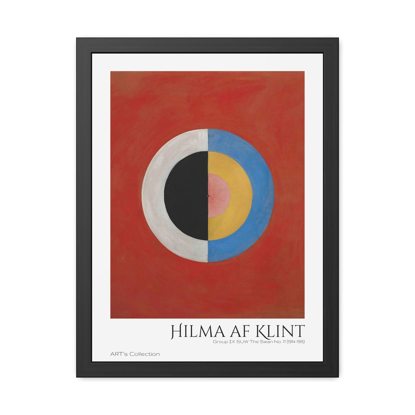 Group IX,SUW, No. 17. The Swan, No. 17 (1914-1915) by Hilma af Klint / Affiche Encadrée série ART's Collection