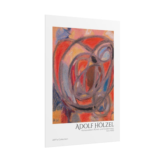 Komposition, Rund- und Ovalformen (Ca. 1930) by Adolf Hölzel / Affiche imprimée - Série ART's Collection