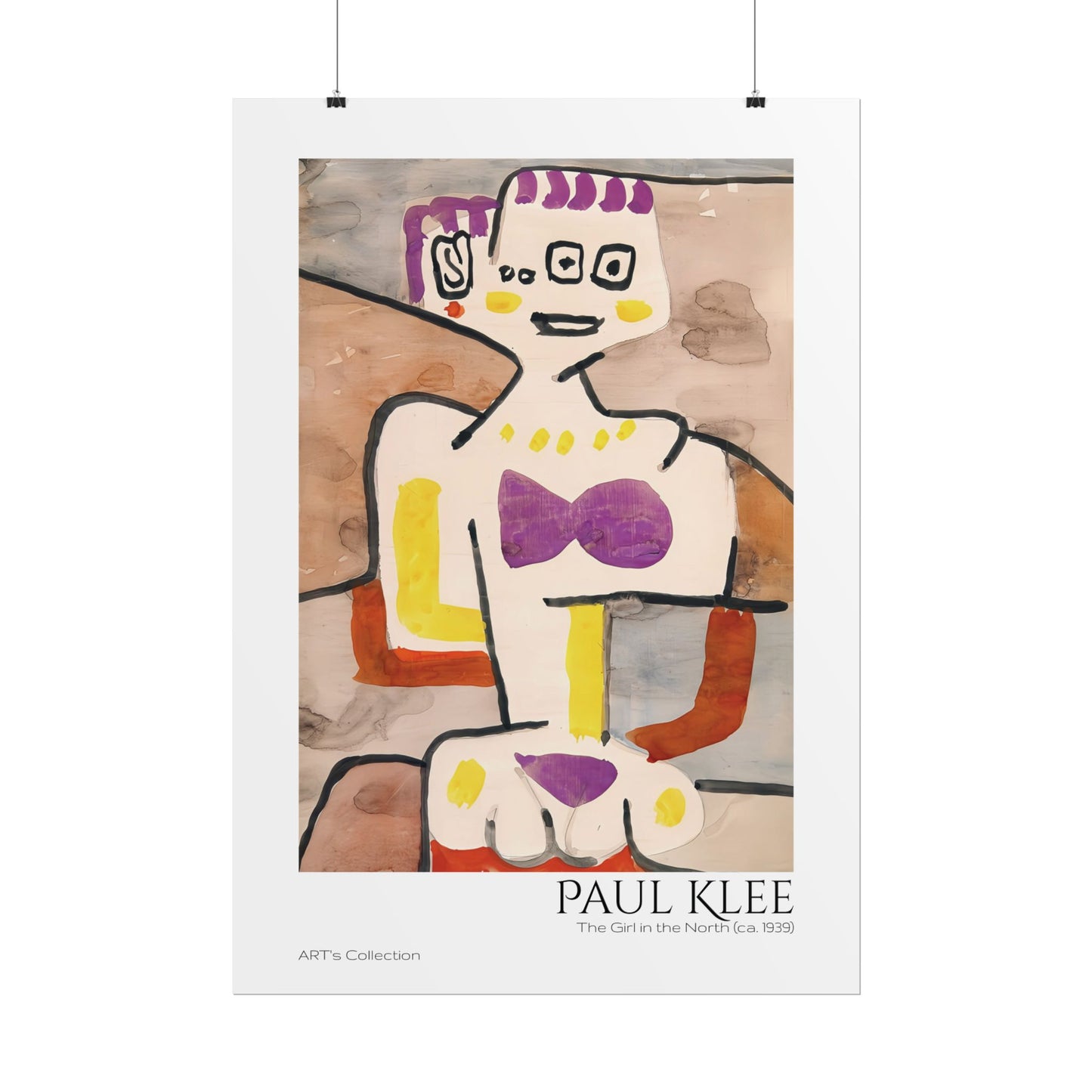 The Girl in the North (ca. 1939) by Paul Klee / Affiche imprimée - Série ART's Collection