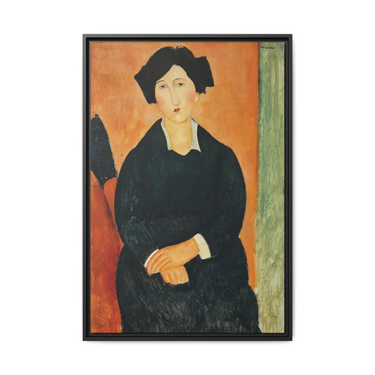 The Italian (1917) by Amedeo Modigliani / Toile encadrée sur caisse américaine