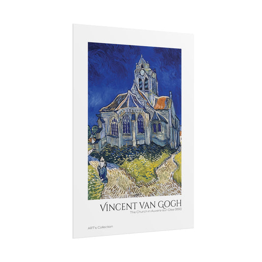 The Church in Auvers-sur-Oise, View from the Chevet (1890) by Vincent van Gogh / Affiche imprimée - Série ART's Collection