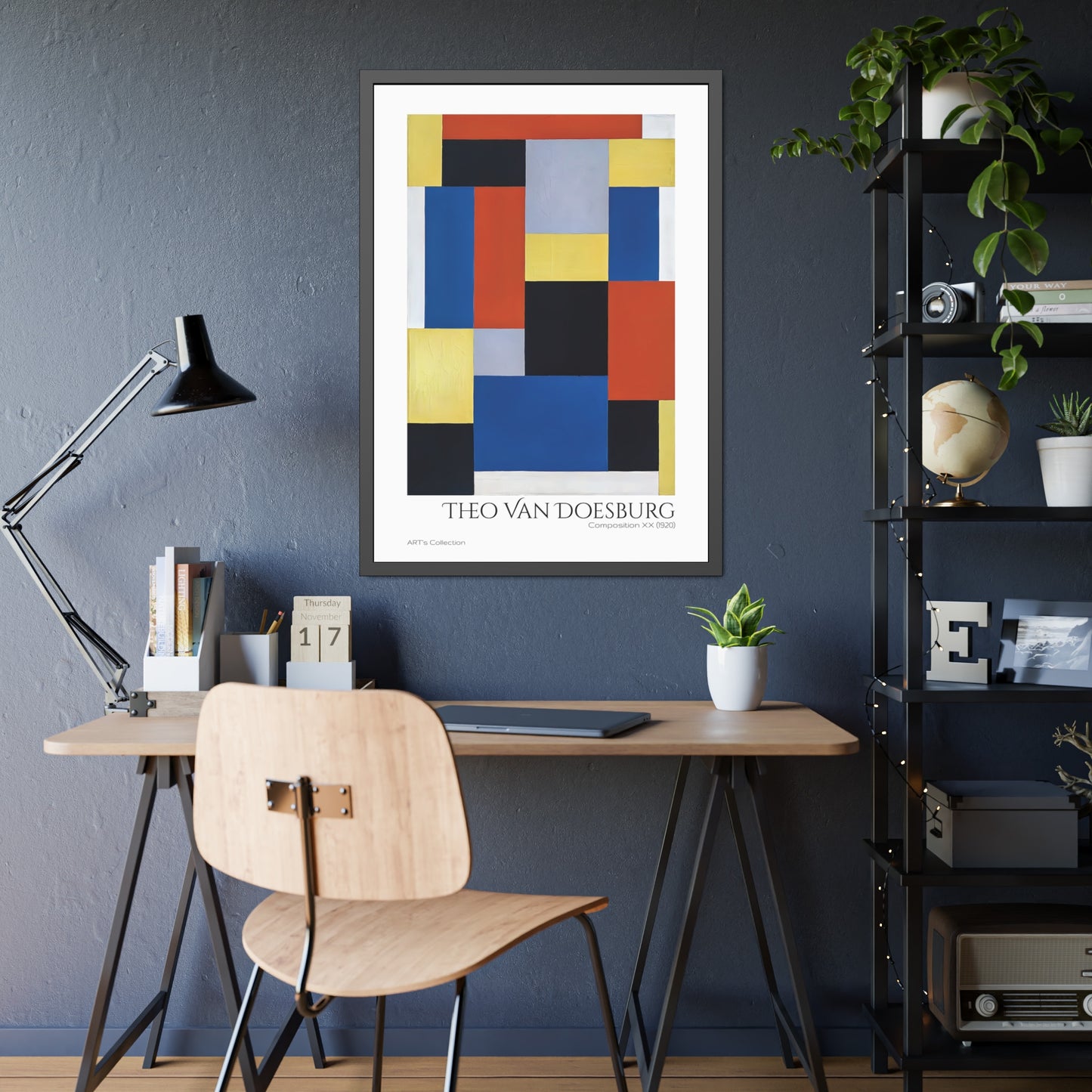 Composition XX (1920) by Theo Van Doesburg / Affiche Encadrée série ART's Collection