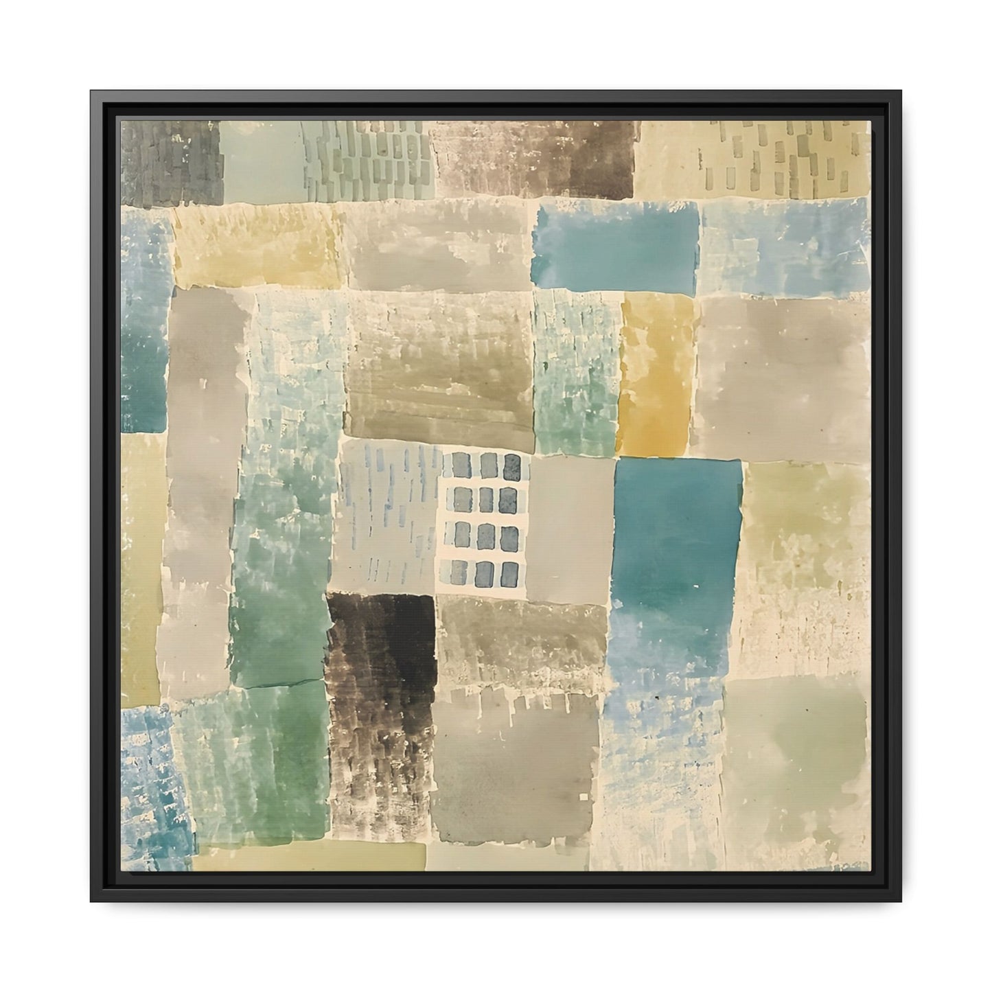 First house of a settlement (1926) by Paul Klee / Toile encadrée sur caisse américaine