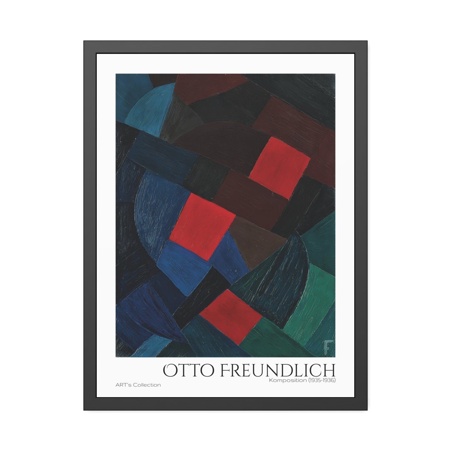 Komposition (1935-1936) by Otto Freundlich / Affiche Encadrée série ART's Collection