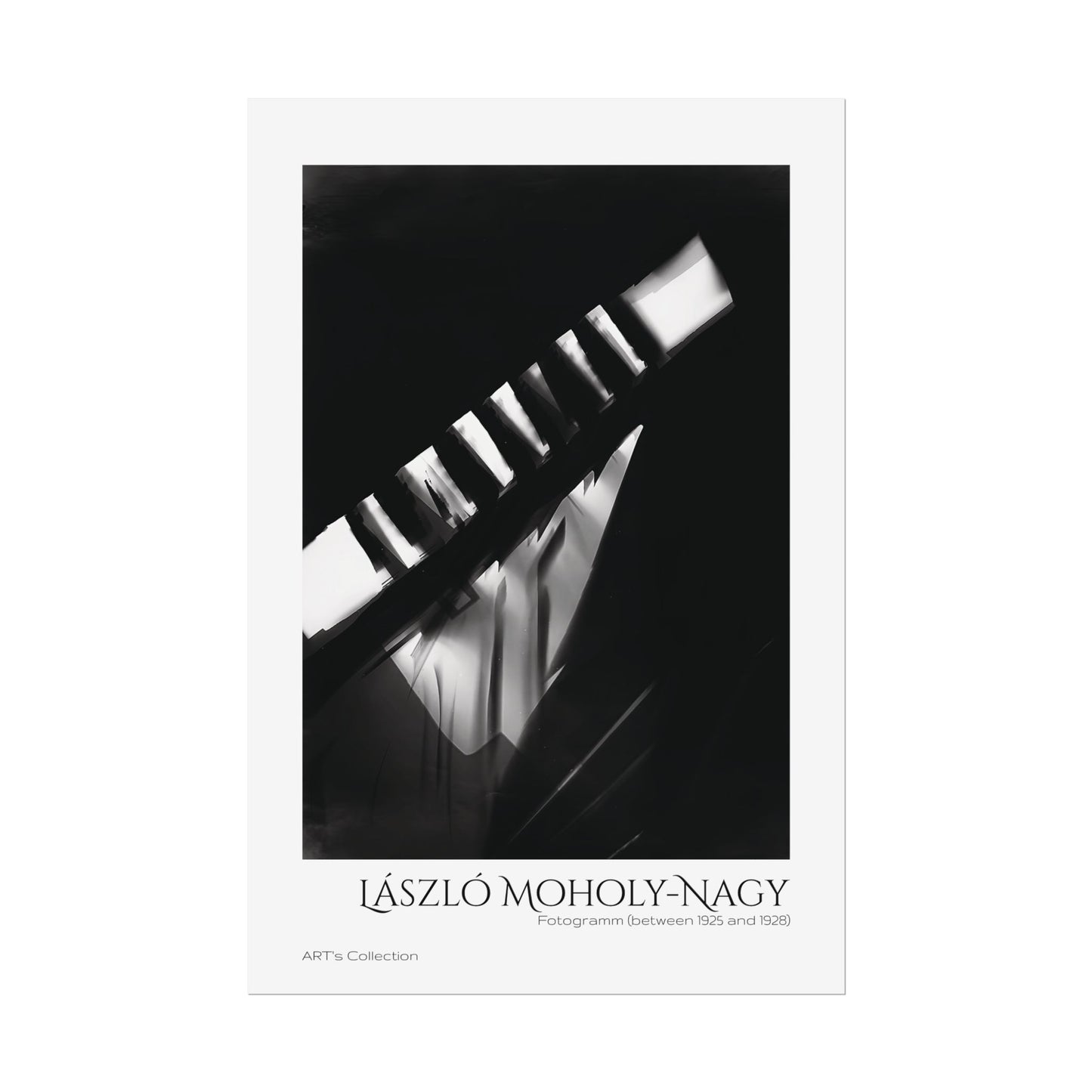 Fotogramm (between 1925 and 1928) by László Moholy-Nagy / Affiche imprimée - Série ART's Collection