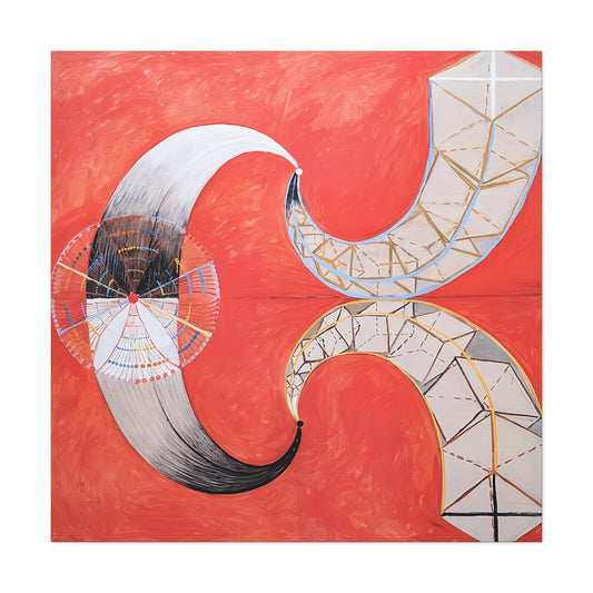 Group IX-SUW, The Swan, No. 9 (1915) by Hilma af Klint / Reproduction Fine Art sur Toile / Large Epaisseur 3.2 cm - 1.25 inch
