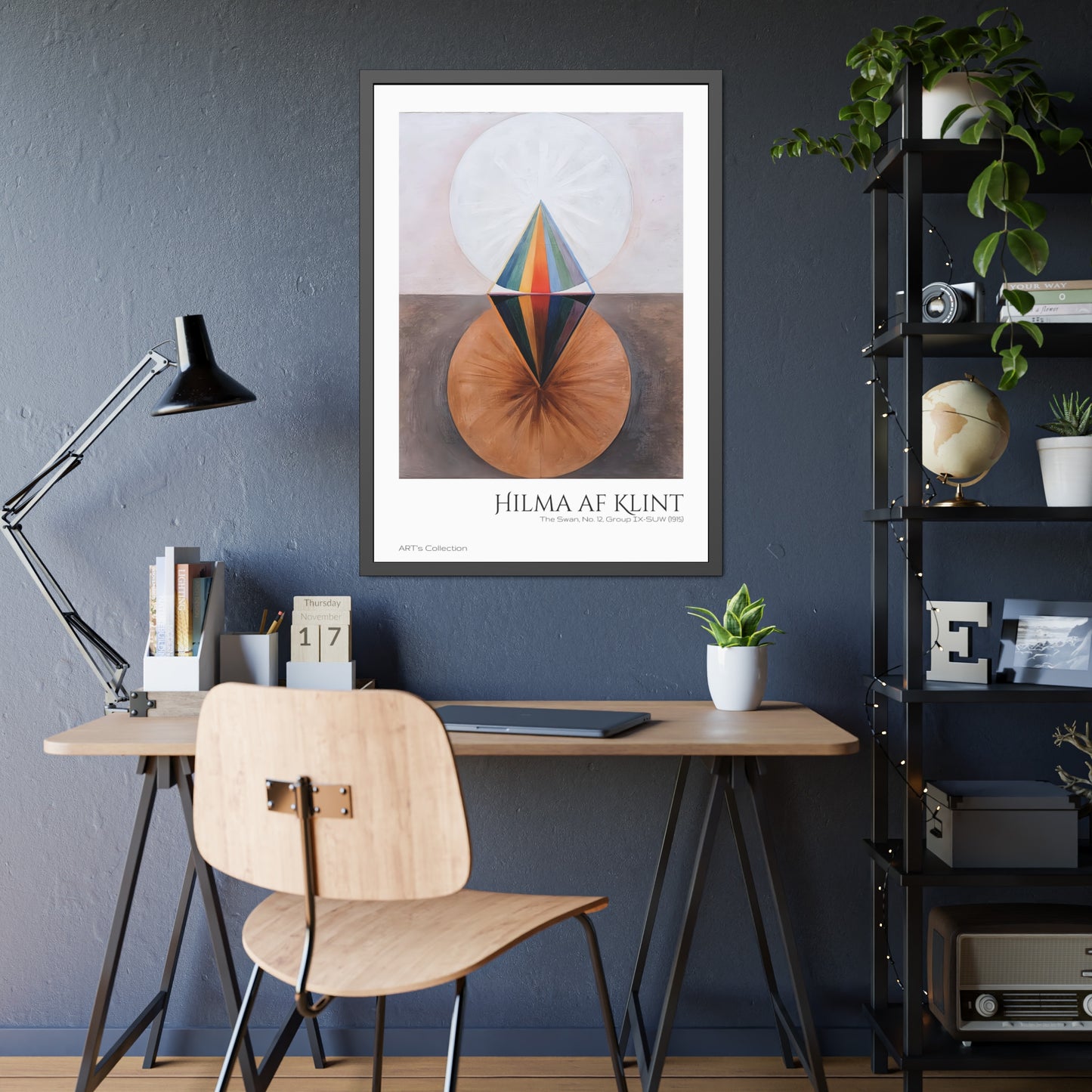 The Swan, No. 12, Group IX-SUW (1915) by Hilma af Klint / Affiche Encadrée série ART's Collection