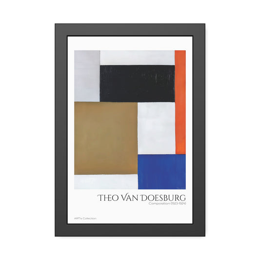 Composition (1923-1924) by Theo Van Doesburg / Affiche Encadrée série ART's Collection