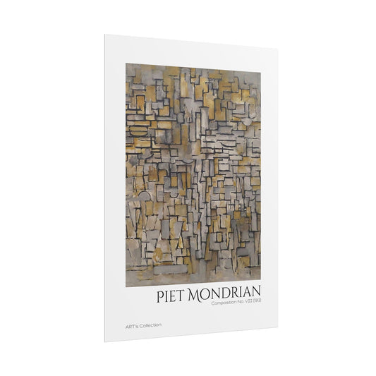 Tableau No. 2, Composition No. VII (1913) by Piet Mondrian / Affiche imprimée - Série ART's Collection