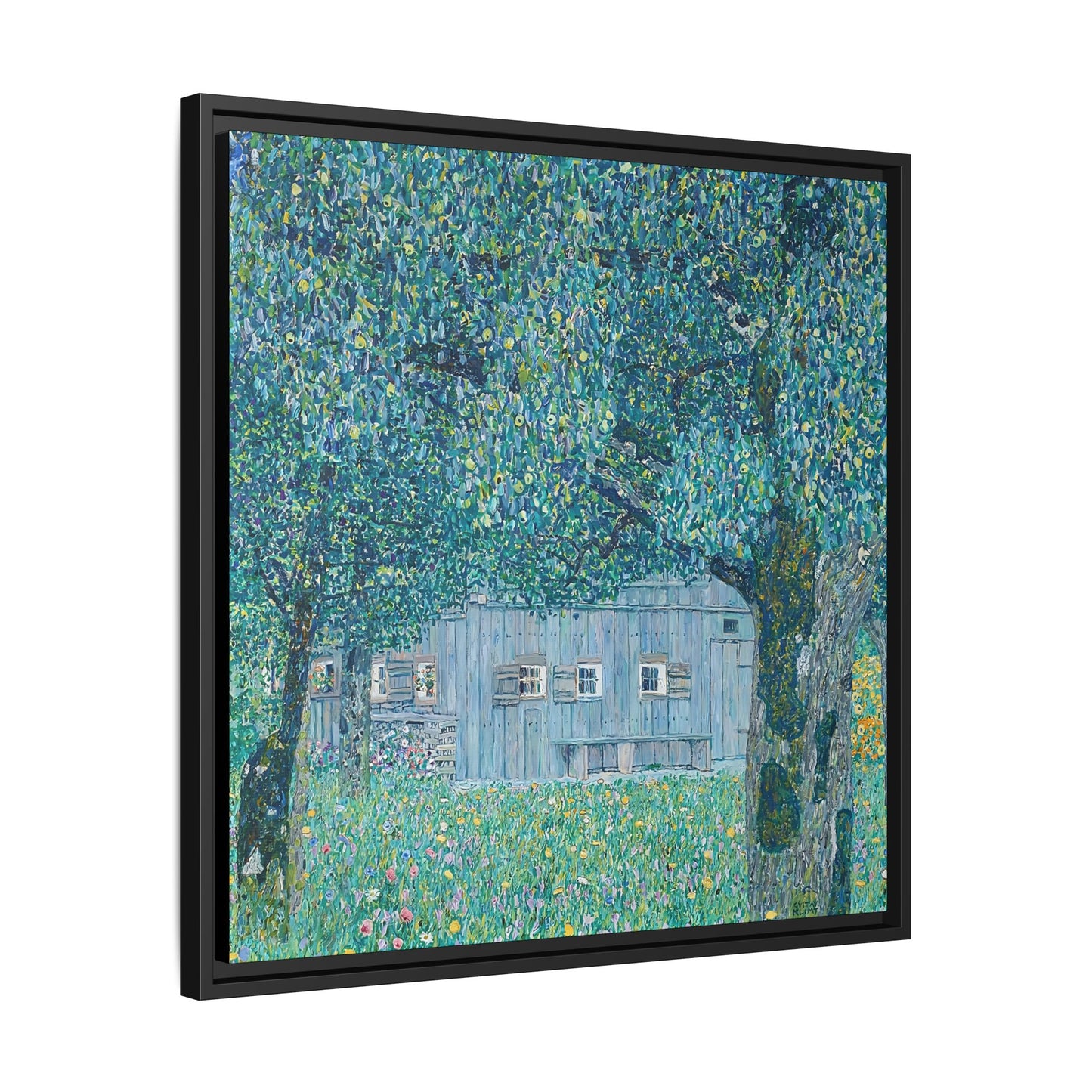 Bauernhaus in Buchberg (Oberösterreichisches Bauernhaus) 1911 by Gustav Klimt / Toile encadrée sur caisse américaine