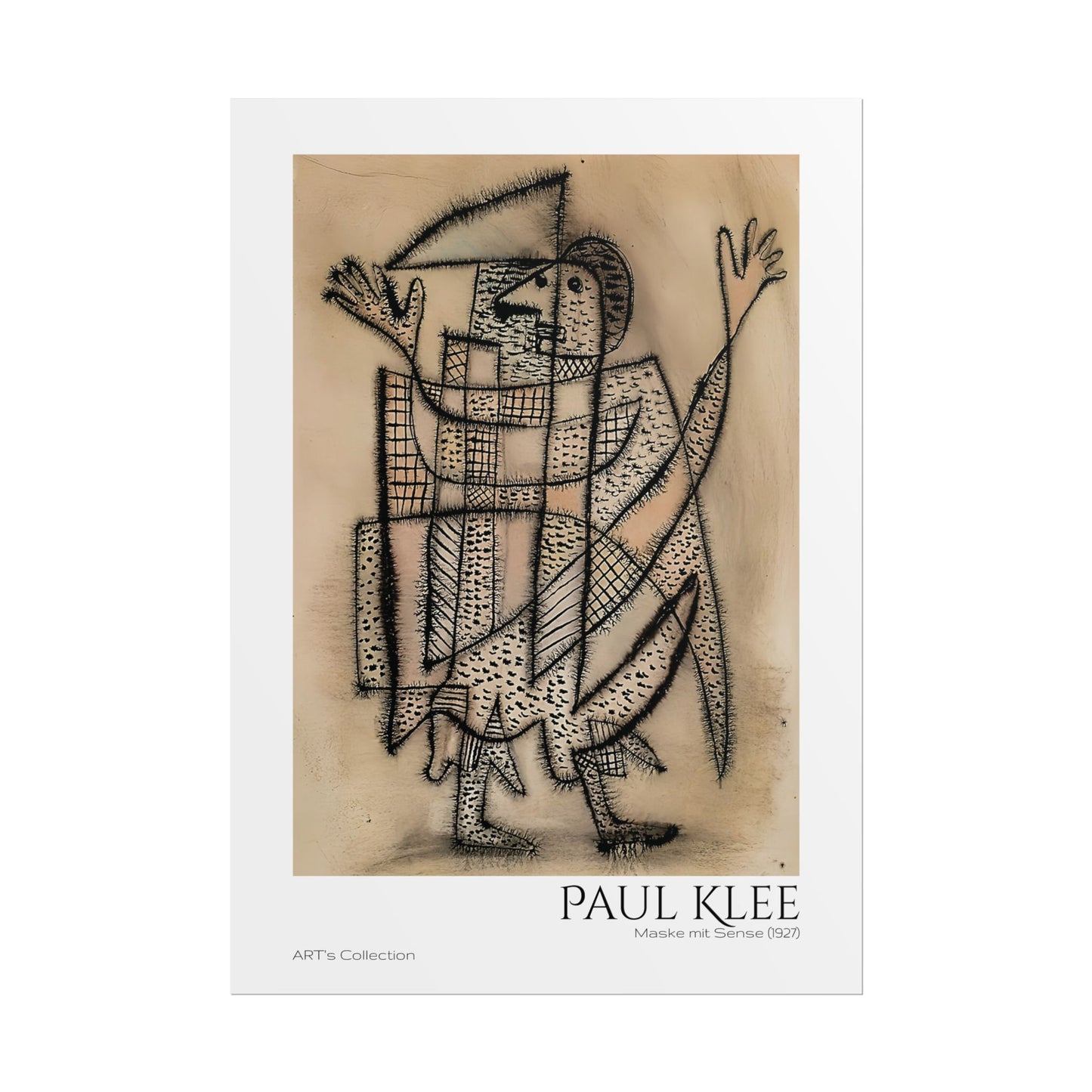 Maske mit Sense (1927) by Paul Klee / Affiche imprimée - Série ART's Collection