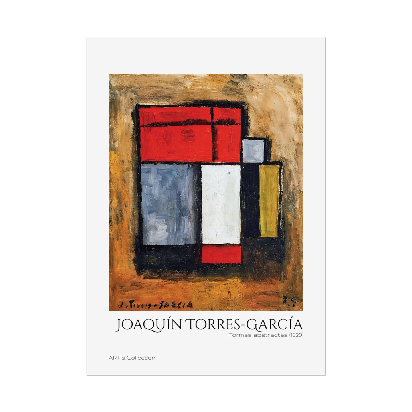 Formas abstractas (1929) by Joaquín Torres-García / Affiche imprimée - Série ART's Collection
