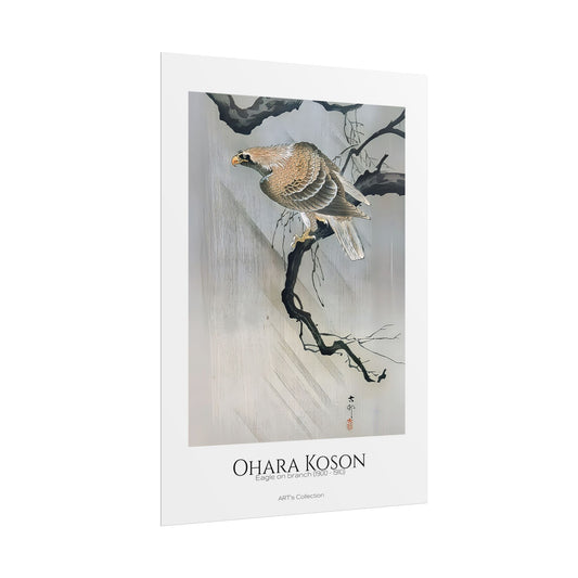 Eagle on branch (1900 - 1910) by Ohara Koson / Affiche imprimée - Série ART's Collection