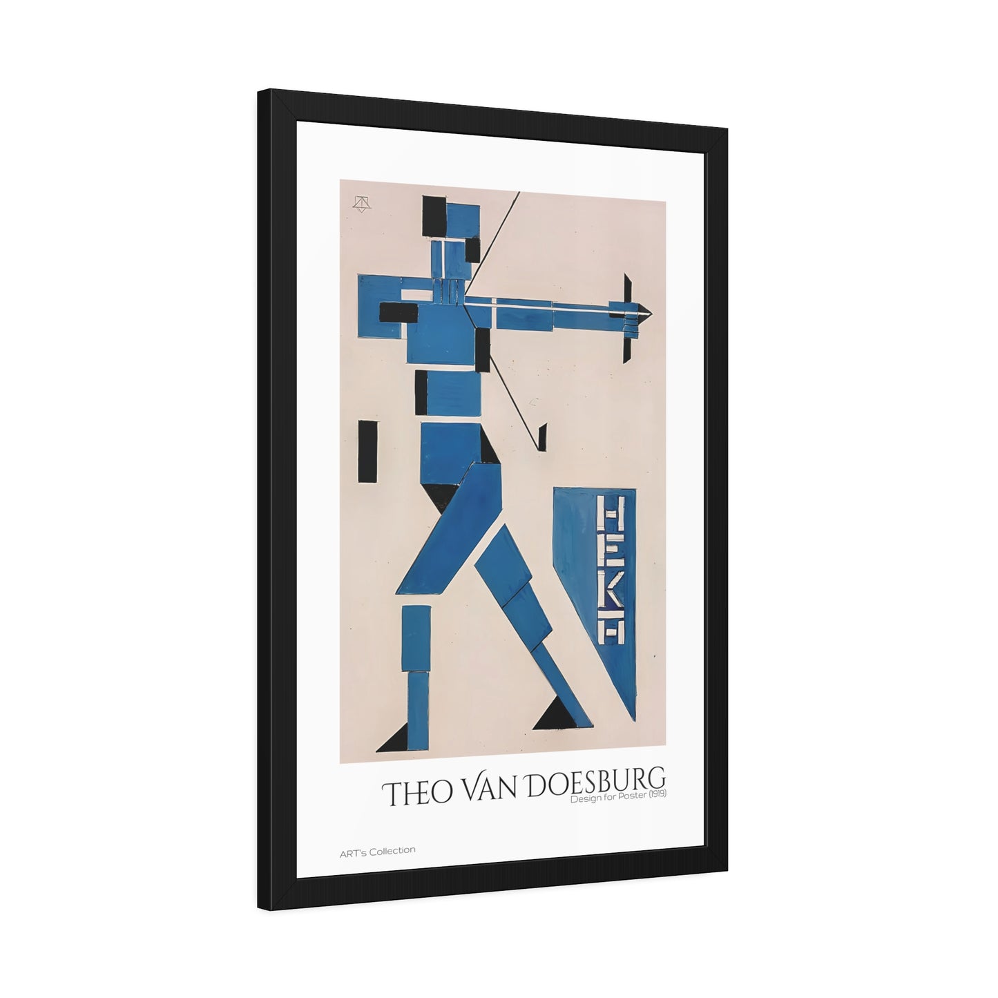 Design for Poster (1919) by Theo van Doesburg / Affiche Encadrée série ART's Collection