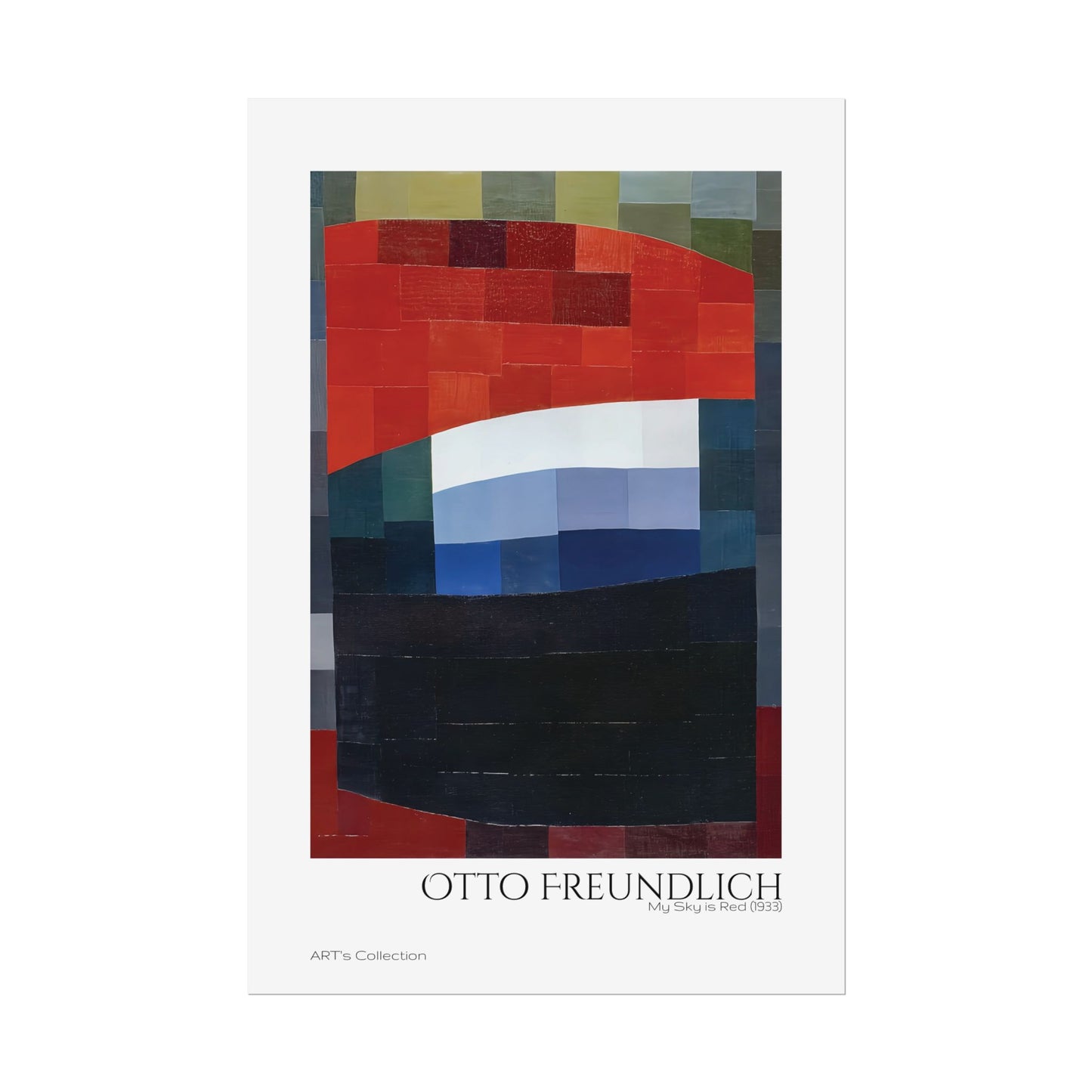 My Sky is Red (1933) by Otto Freundlich / Affiche imprimée - Série ART's Collection