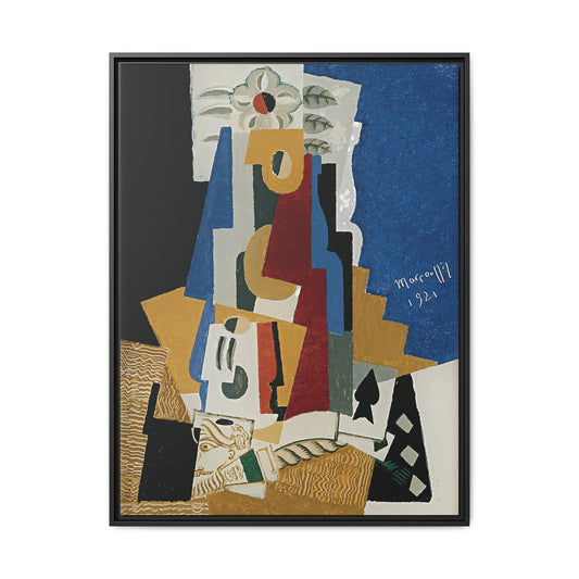 Nature Morte à L'as De Pique by Louis Marcoussis / Toile encadrée sur caisse américaine