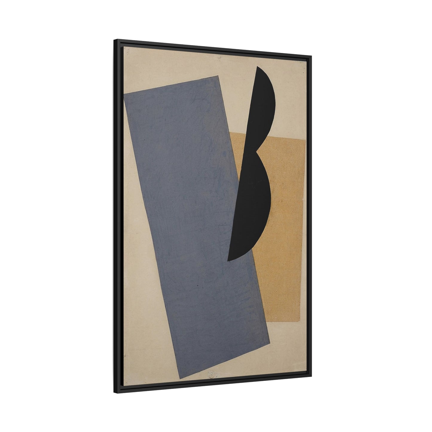 Composition Blue-Yellow-Black (1920) by El Lissitzky / Toile encadrée sur caisse américaine