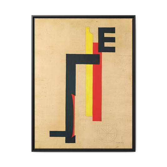 E-Bild - E Picture (1921) by László Moholy-Nagy / Toile encadrée sur caisse américaine