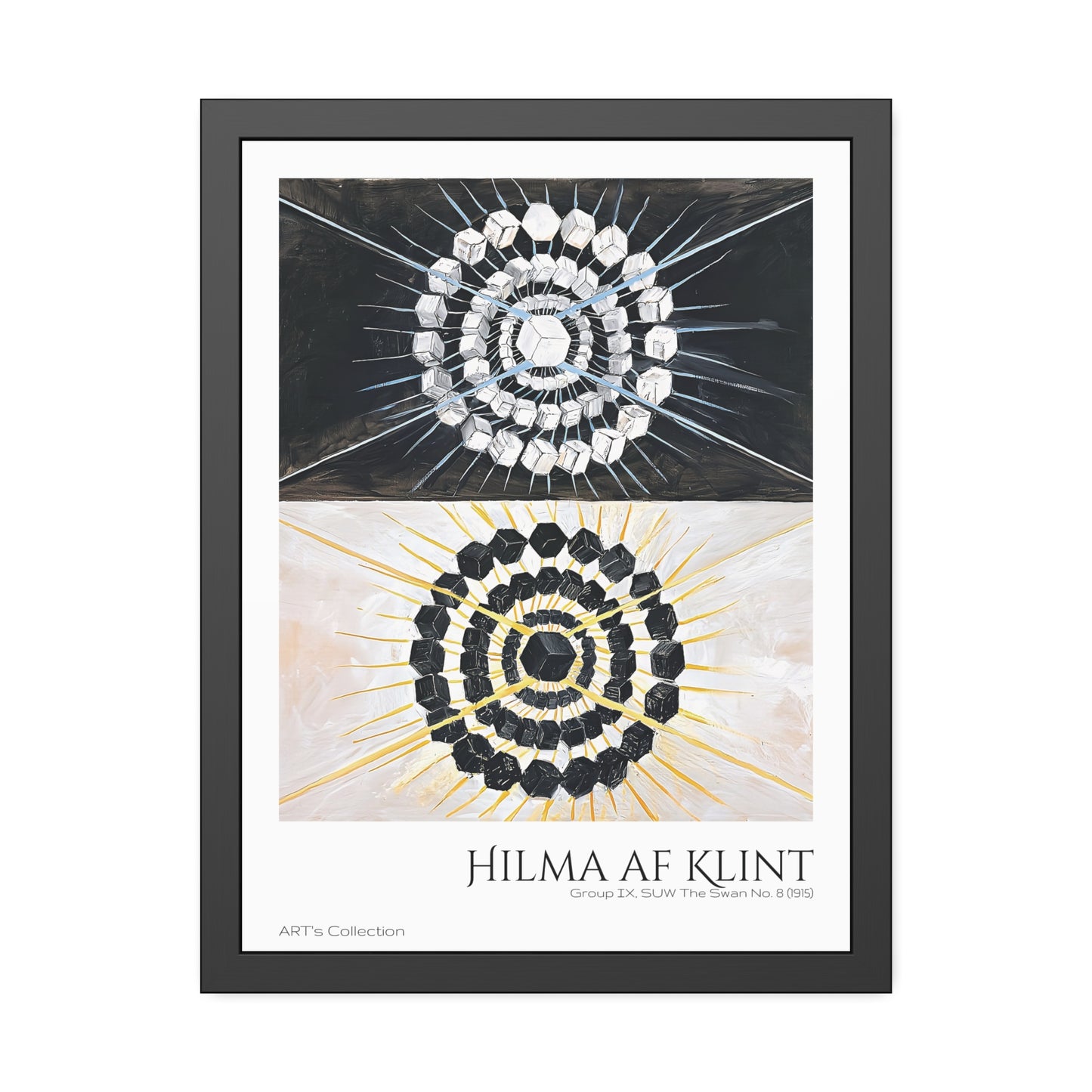 Group IX, SUW The Swan No. 8 (1915) by Hilma af Klint / Affiche Encadrée série ART's Collection