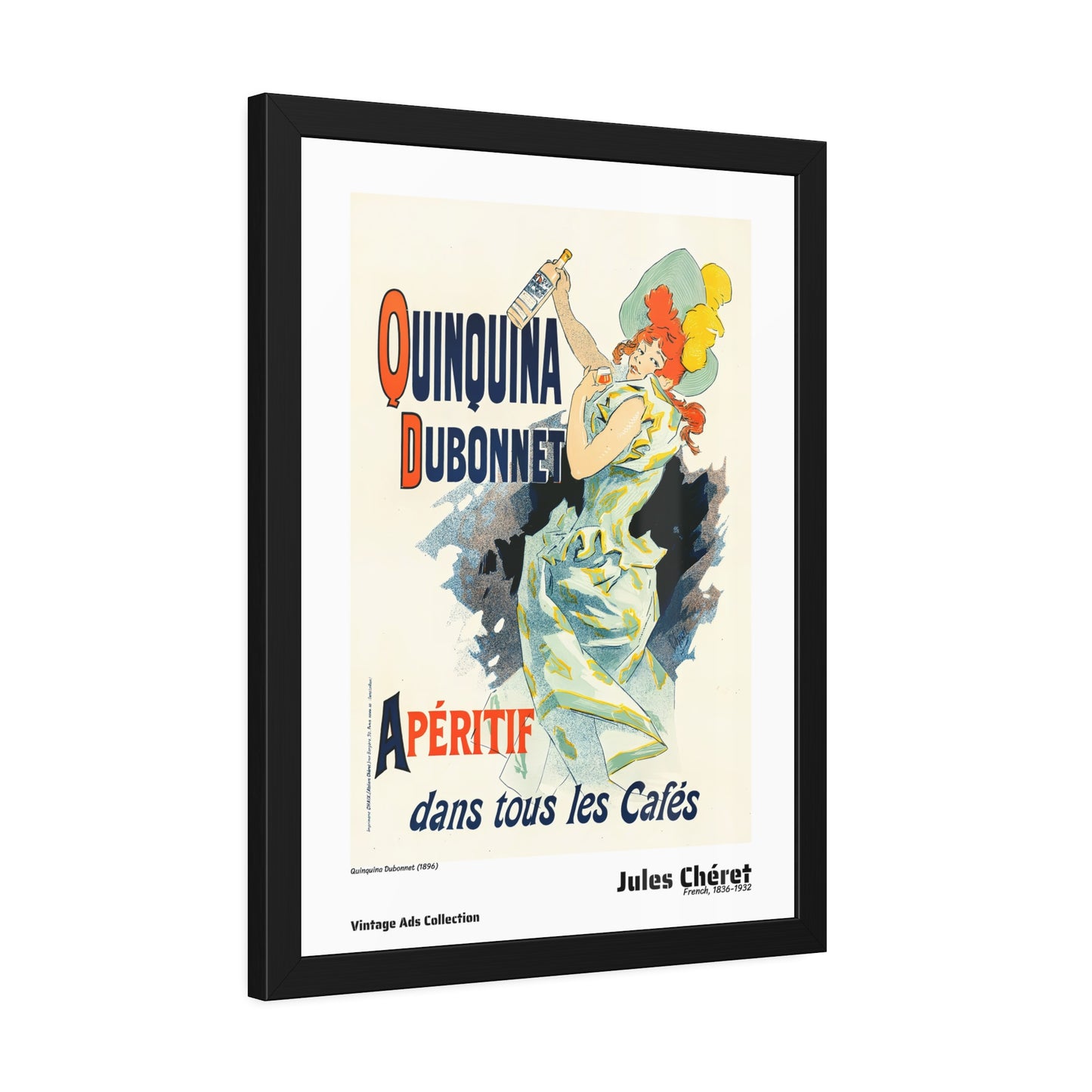 Quinquina Dubonnet (1896) by Jules Chéret / Affiche Encadrée Série Vintage Ads Collection