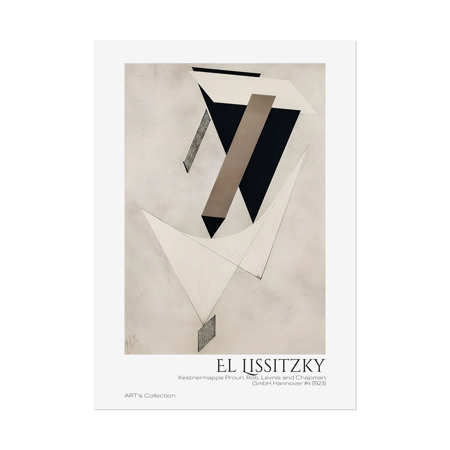 Kestnermappe Proun, Rob. Levnis and Chapman GmbH Hannover #4 (1923) by El Lissitzky / Affiche imprimée - Série ART's Collection