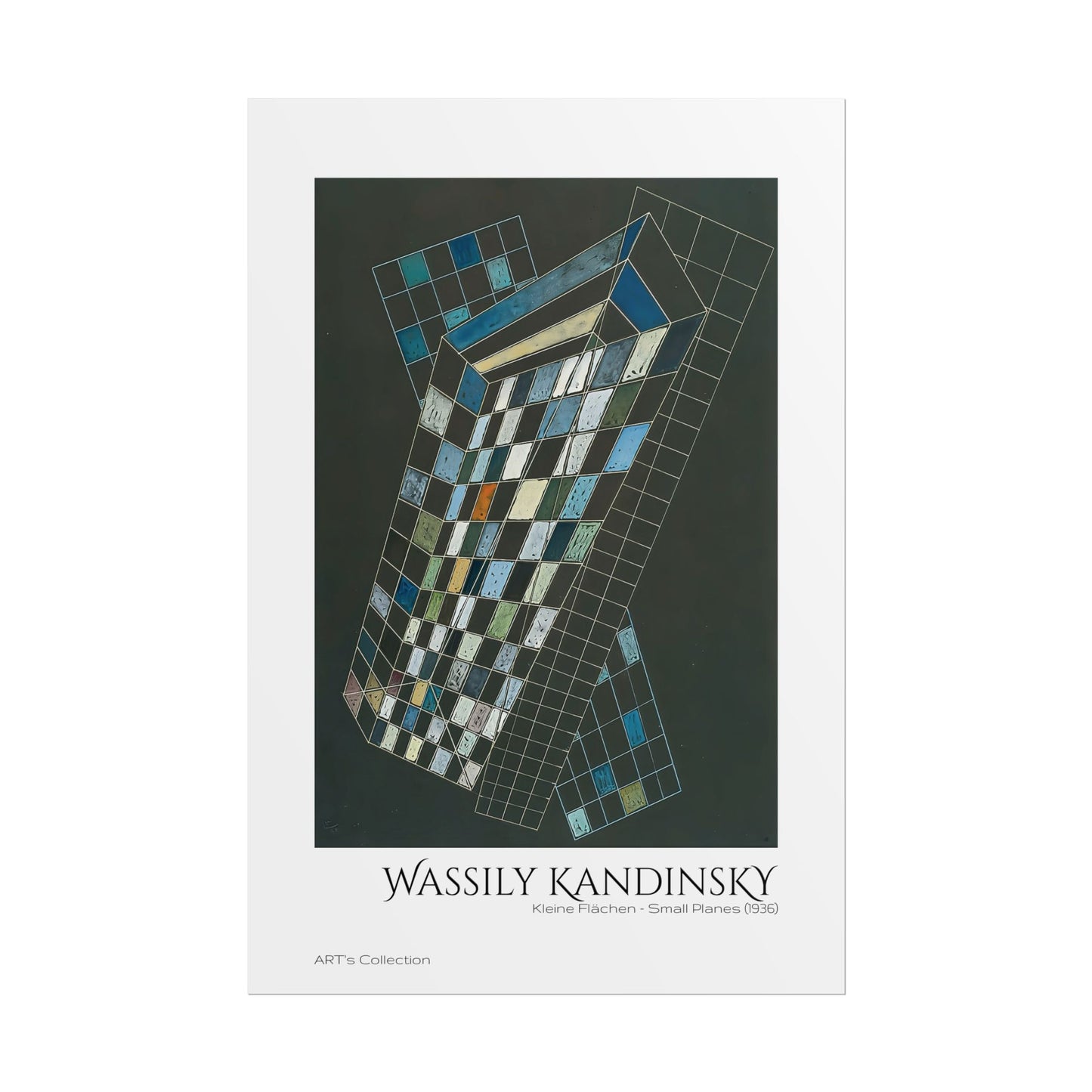 Kleine Flächen - Small Planes (1936) by Wassily Kandinsky / Affiche imprimée - Série ART's Collection