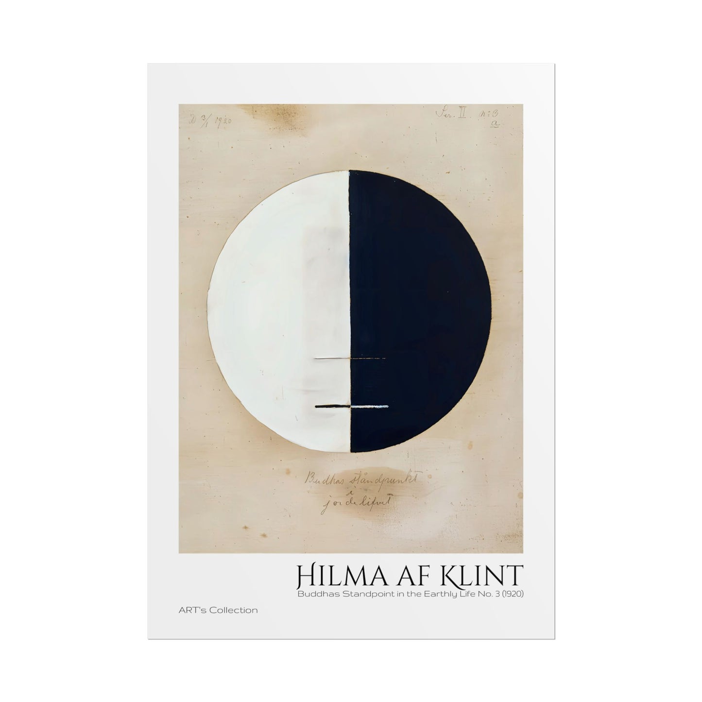Buddhas Standpoint in the Earthly Life No. 3 (1920) by Hilma af Klint / Affiche imprimée - Série ART's Collection