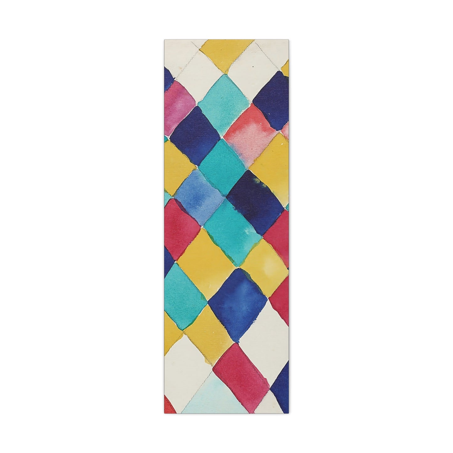 Farbstudie mit Rauten (1913) by Wassily Kandinsky / Reproduction Fine Art sur Toile / Epaisseur 3,2cm - 1'25 po