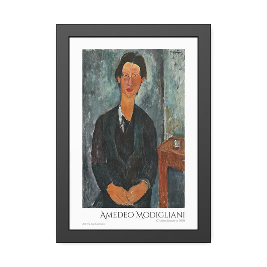 Chaim Soutine (1917) by Amedeo Modigliani / Affiche Encadrée série ART's Collection