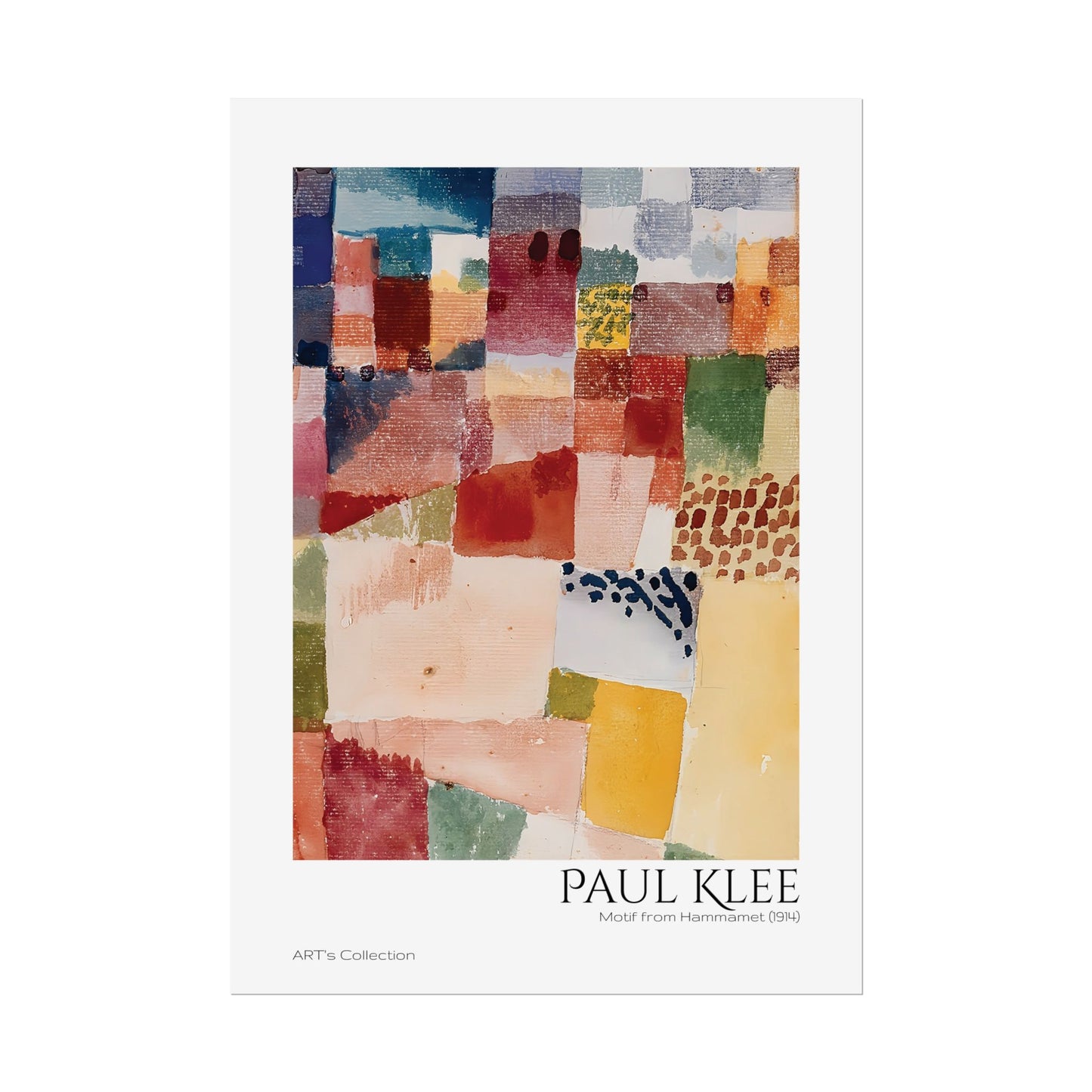 Motif from Hammamet (1914) by Paul Klee / Affiche imprimée - Série ART's Collection