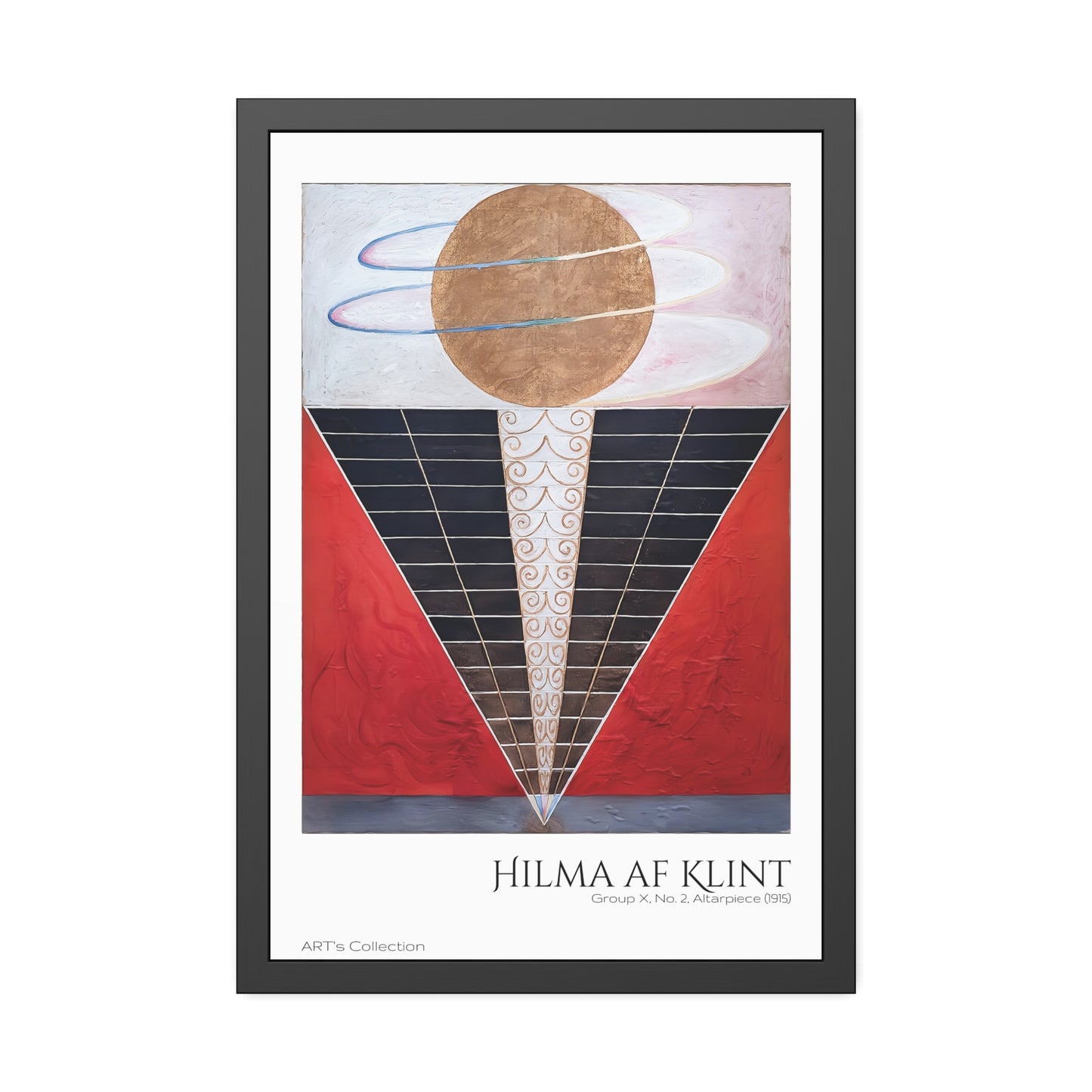 Group X No 2 Altarpiece (1915) by Hilma af Klint / Affiche Encadrée série ART's Collection