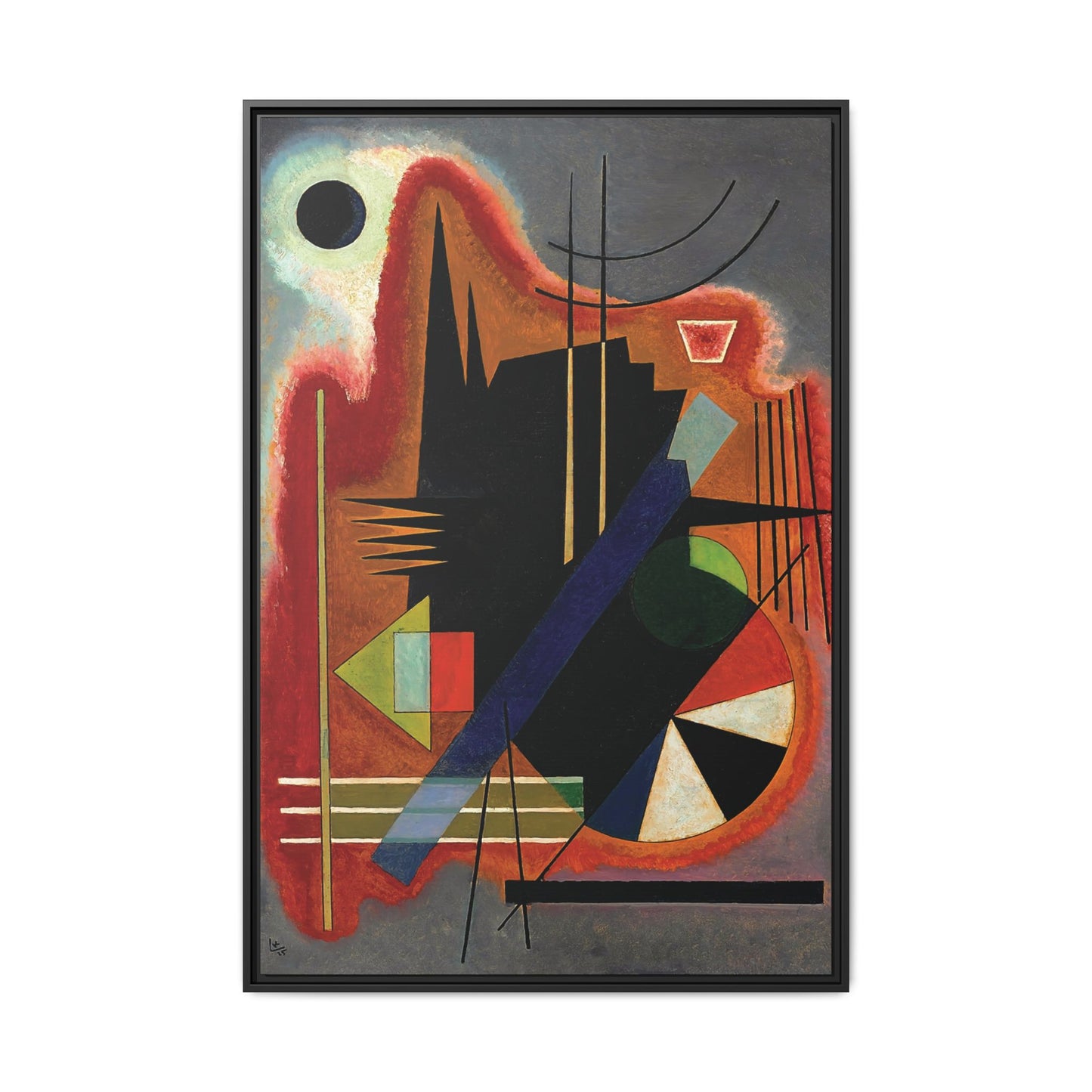 Wassily Kandinsky / Several Points (1925) / Toile encadrée sur caisse américaine
