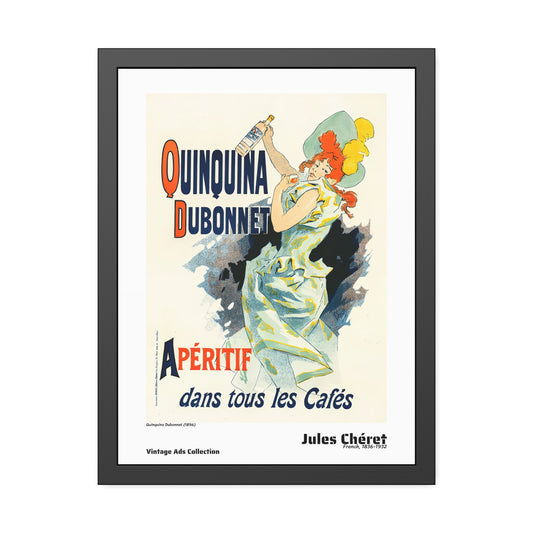 Quinquina Dubonnet (1896) by Jules Chéret / Affiche Encadrée Série Vintage Ads Collection