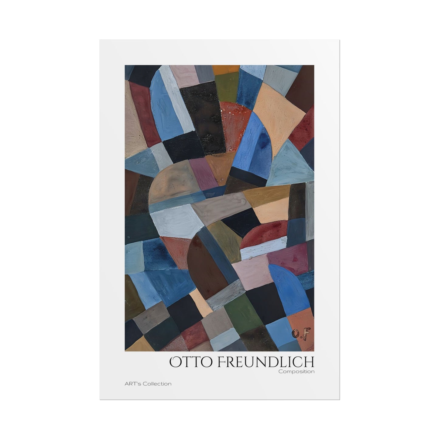 Composition by Otto Freundlich / Affiche imprimée - Série ART's Collection