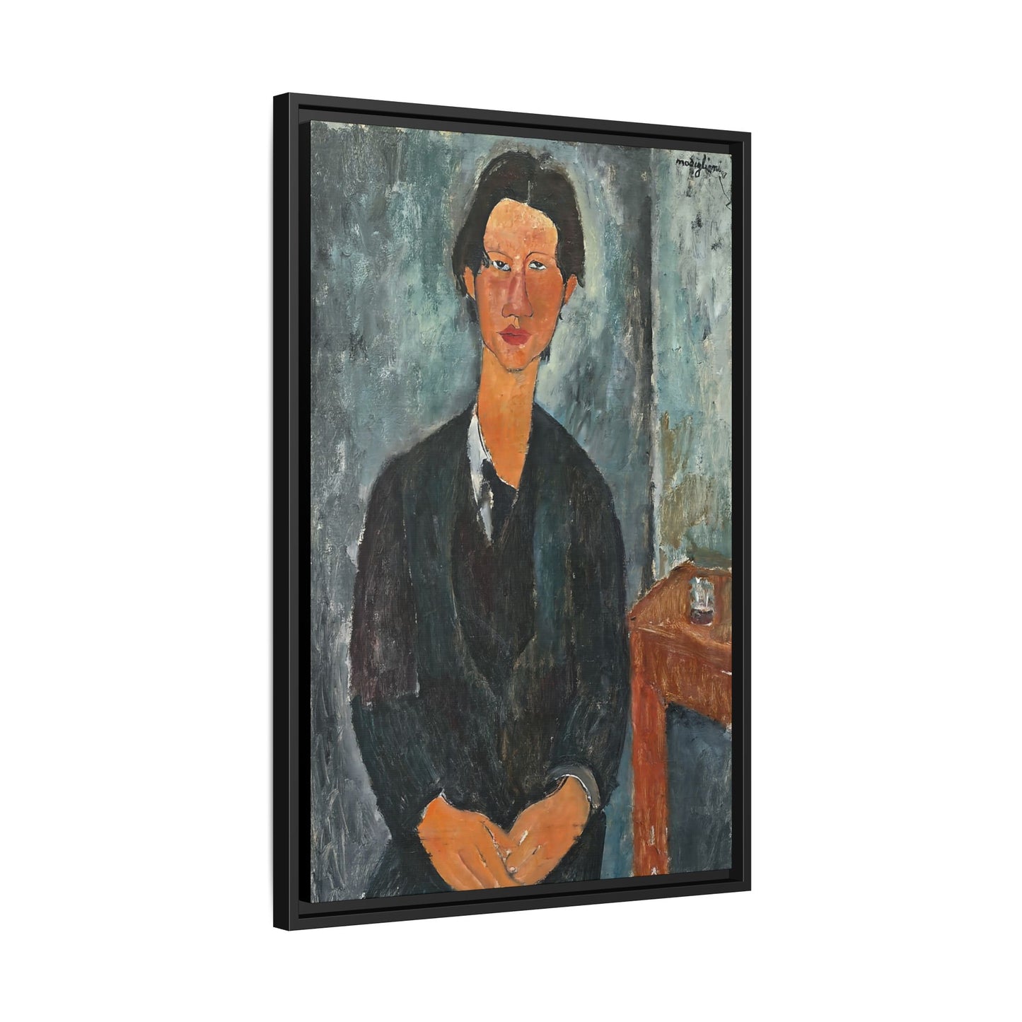 Chaim Soutine (1917) by Amedeo Modigliani / Toile encadrée sur caisse américaine
