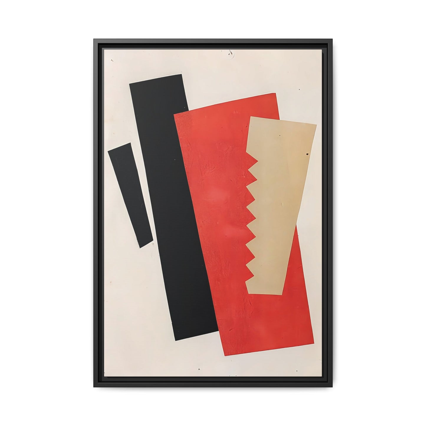 Composition Red-Black-Gold (1920) by El Lissitzky / Toile encadrée sur caisse américaine