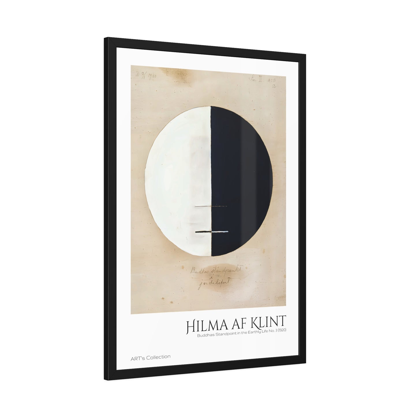 Buddhas Standpoint in the Earthly Life No. 3 (1920) by Hilma af Klint / Affiche Encadrée série ART's Collection