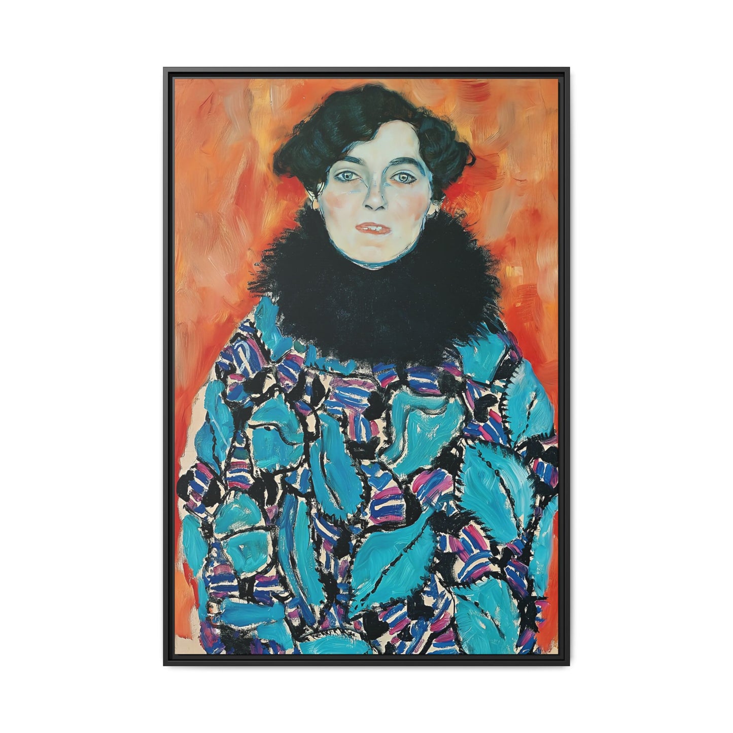 Johanna Staude (1917) by Gustav Klimt / Toile encadrée sur caisse américaine
