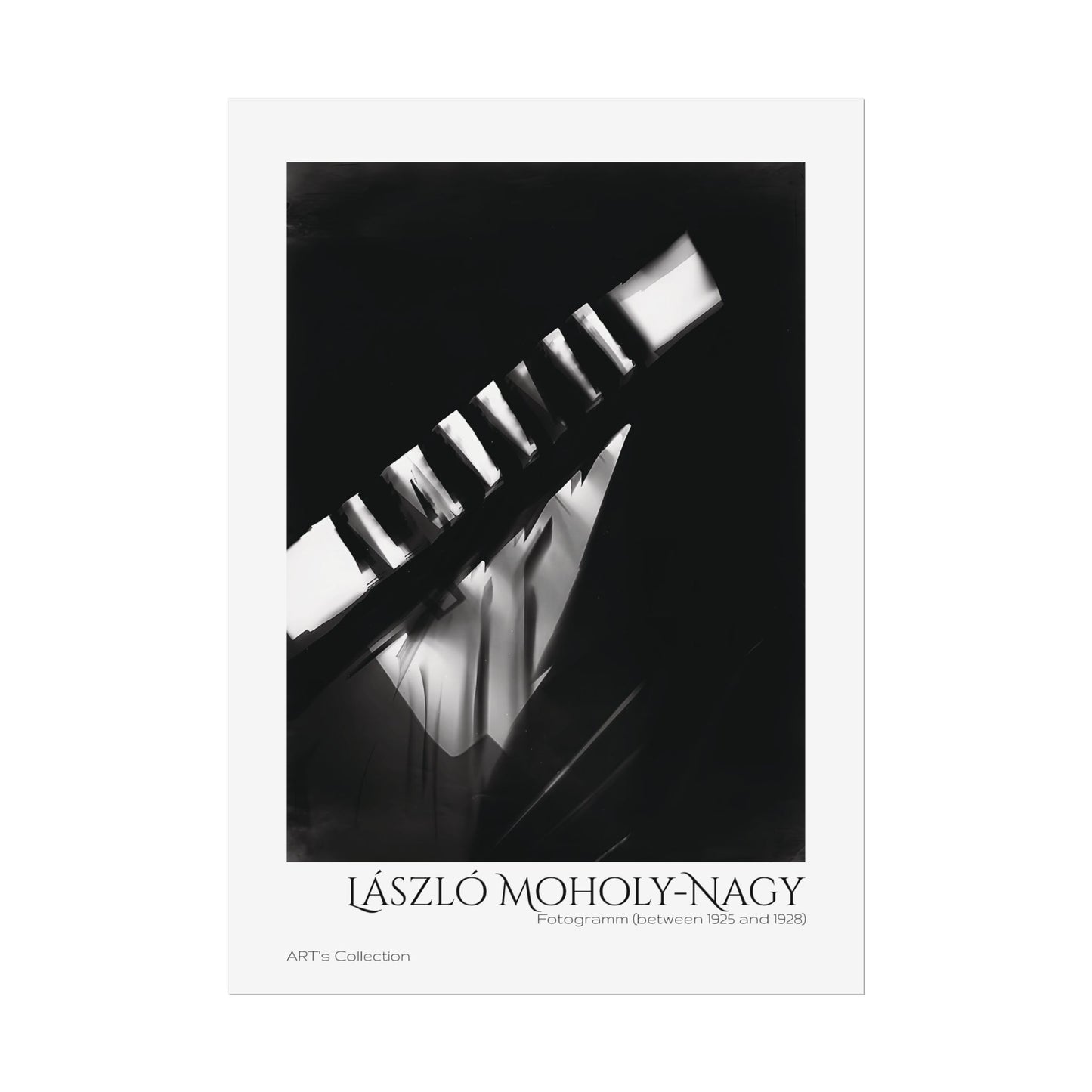 Fotogramm (between 1925 and 1928) by László Moholy-Nagy / Affiche imprimée - Série ART's Collection