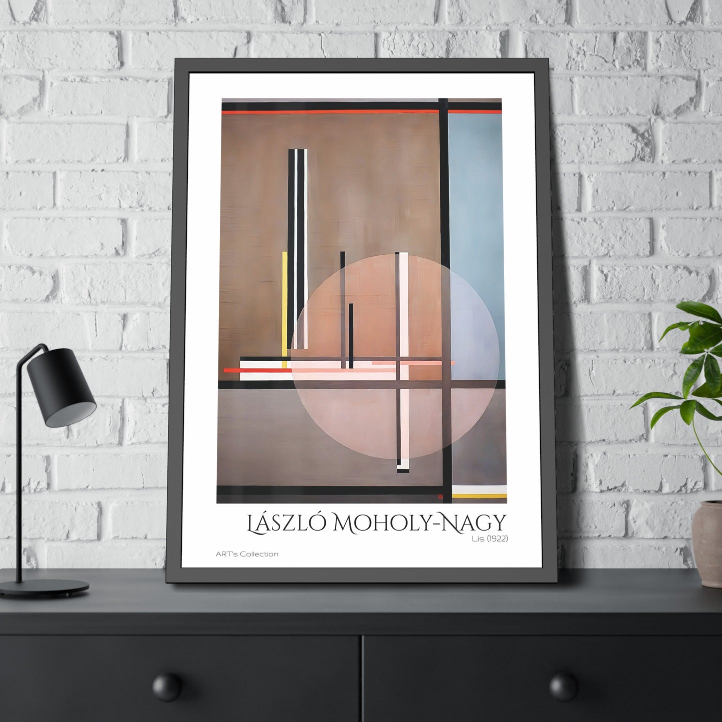 Lis (1922) by László Moholy-Nagy / Affiche Encadrée série ART's Collection