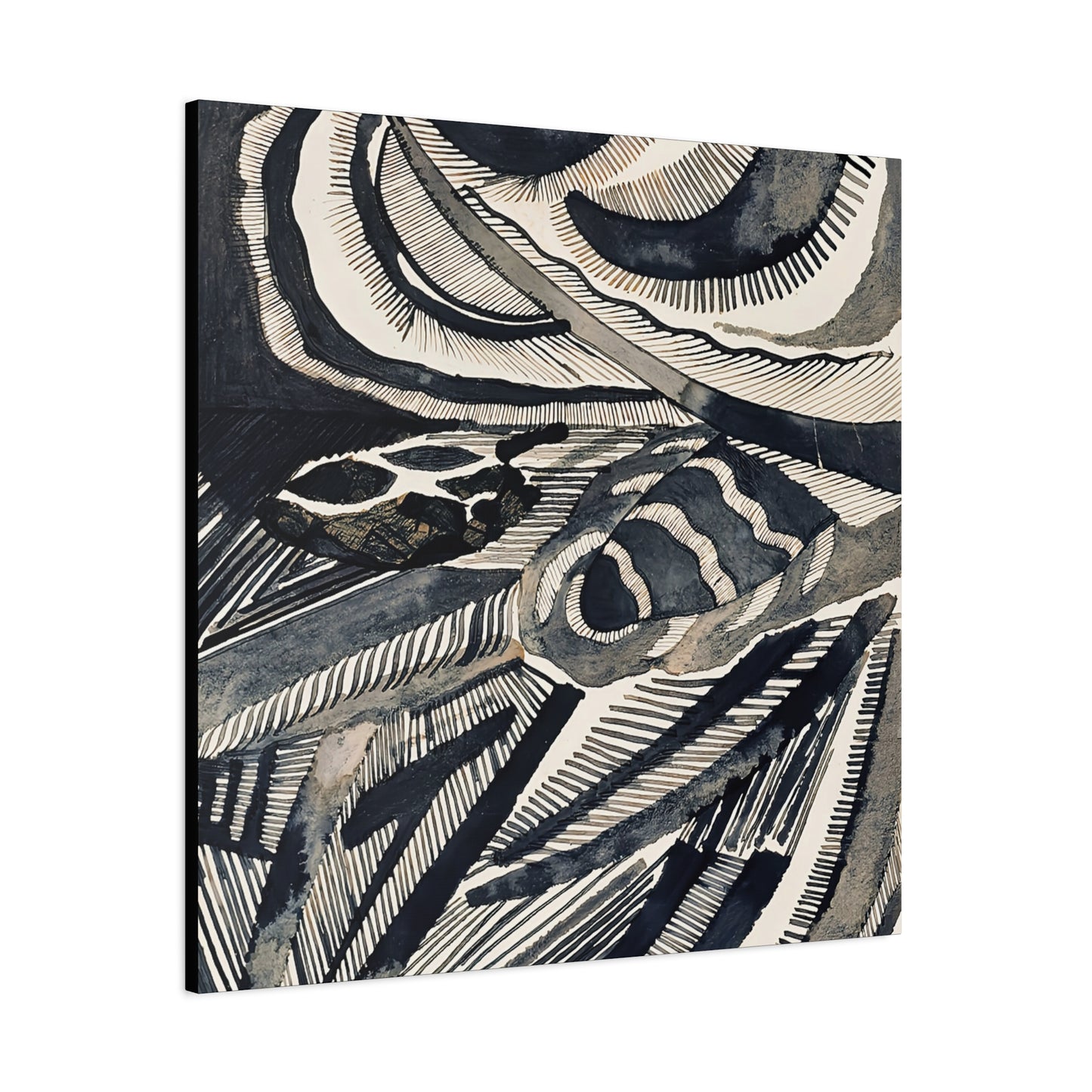 Landschaft (1918) by Otto Freundlich / Reproduction Fine Art sur Toile / Epaisseur 3.2 cm - 1.25 inch