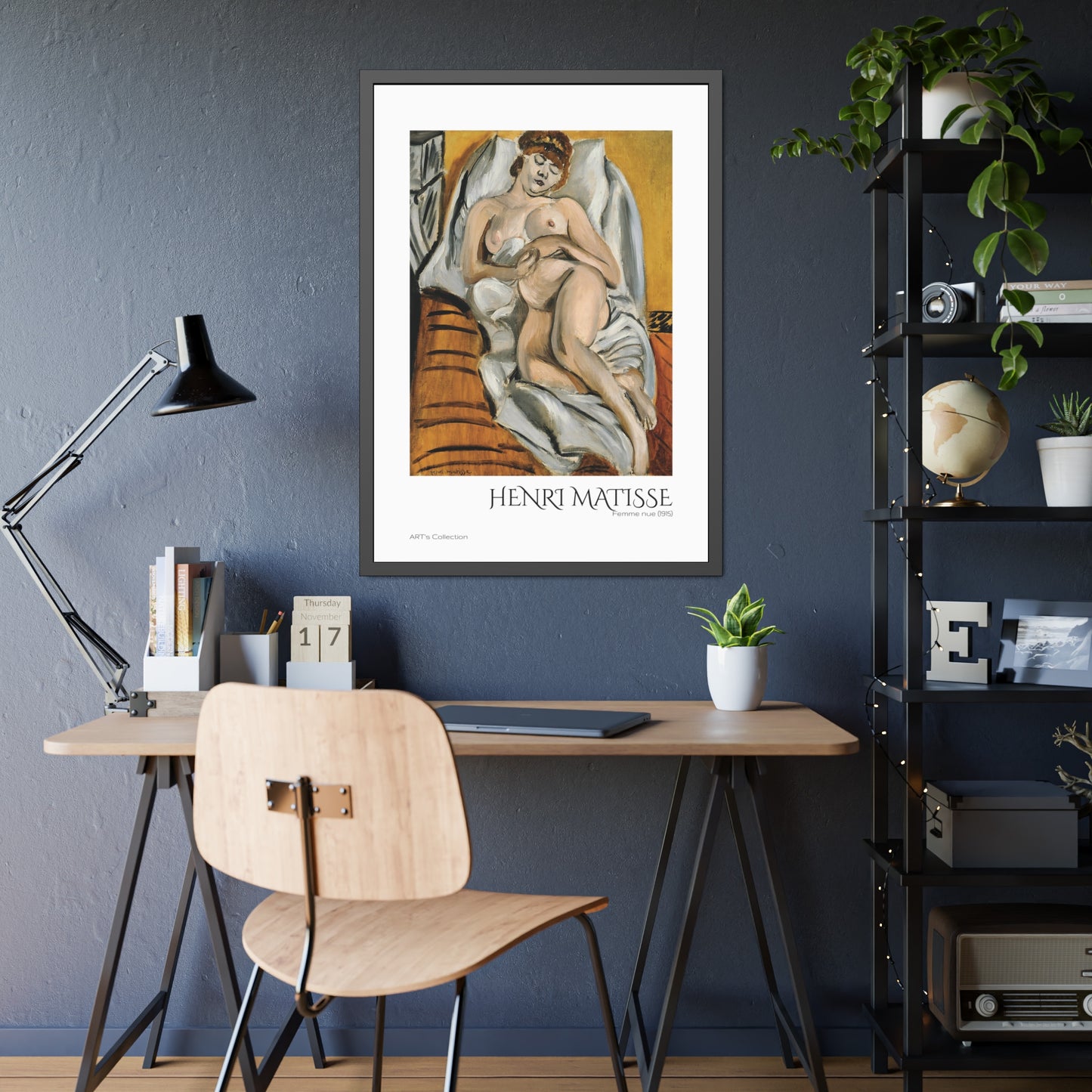 Femme nue (1915) by Henri Matisse / Affiche Encadrée série ART's Collection