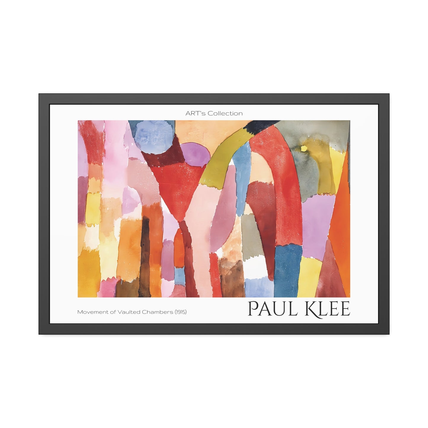 Movement of Vaulted Chambers (1915) by Paul Klee / Affiche Encadrée série ART's Collection