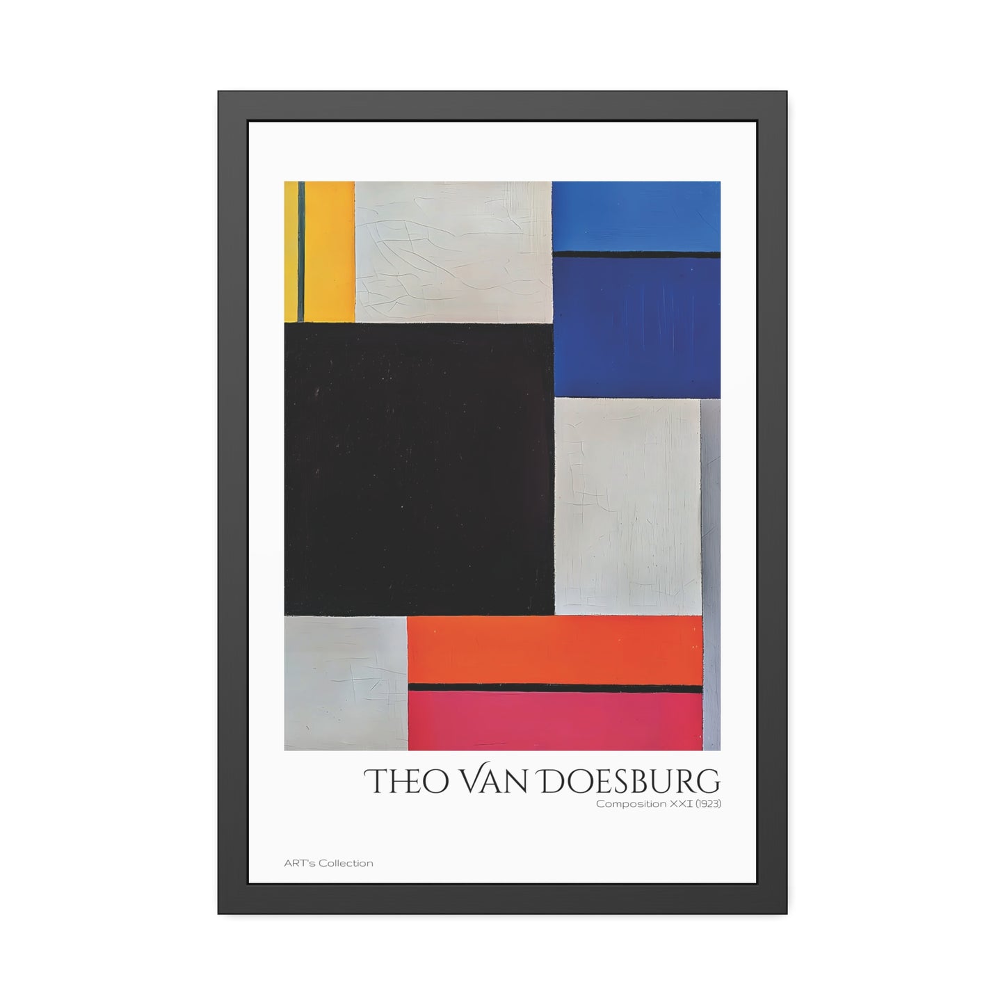 Composition XXI (1923) by Theo Van Doesburg / Affiche Encadrée série ART's Collection